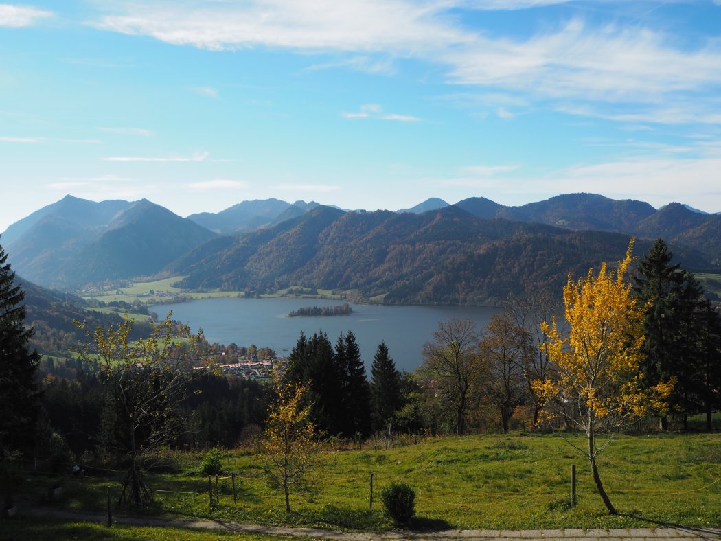 Aussicht von der Schliersbergalm auf den Schliersee